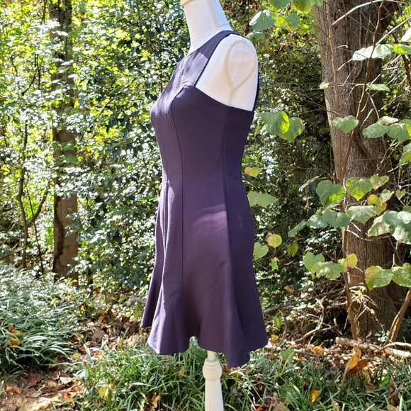 LIKELY Cordelia Fit & Flare Dress in Navy Blue Sleeveless Size 8 - Picture 11 of 13